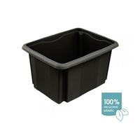 Bac empilable en plastique 15 litres - Noir