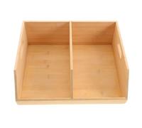 Bac en Bois pour Pommes de Terre et Oignons, Empilable, la cuisine | 35,6x28,5x12,7cm, Conception Ventilée, Lames Épaisses, Bords Arrondis, Style Nordique, Rangement Garde-Manger