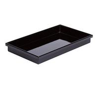 Bac en polystyrène APS, GN 1/1, noir, hauteur : 80 mm, longueur : 530 mm, largeur : 325 mm