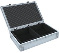 Bac Euro 600 x 400 x 135 mm avec couvercle à charnières et insert en mousse