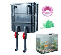 Bac filtrant de bassin - Silencieux et durable | Système de circulation de filtration d'aquarium - pour bureau, chambre d'étudiant, appartement, salon, chambre à coucher, intérieur
