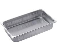 Bac gastro en acier inoxydable Pujadas GN 1/3 325x176 mm, h=65 mm, perforé