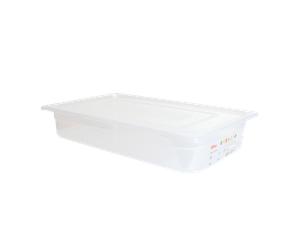 Bac gastronorme GN1/1 HACCP + couvercle - 100 mm - 13 L - Lot de 2