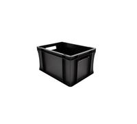 Bac Gerbable - Box and Beyond - 40 x 30 x 22 cm - 20L - Charge 20 kg - Plastique Noir - Stockage, Rangement, Outils, Bricolage