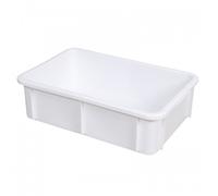 Bac gerbable en plastique blanc - 25 litres GILAC