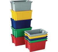Bac gerbable et emboîtable PP jaune - K400/S 284S0014