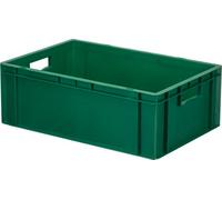 Bac gerbable plastique, hauteur : 210 mm, longueur : 600 mm, largeur : 400 mm, vert