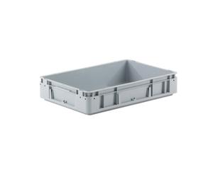 Bac gerbable Provost en polypropylène gris - 600 x 400 x 120 mm
