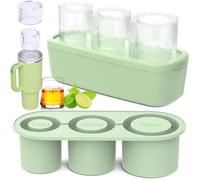 Bac glaons pour gobelet de 40 oz compatible avec StanleyYetiSimple Modern etc. 887 1200 ml avec couvercle et bac vert BAC A GLACON