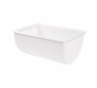 Bac grand volume semi-cylindrique 170 L - blanc