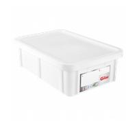 Bac HACCP 25 L rectangulaire + couvercle - blanc