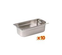 Bac Inox GN 1/4 - - x 10 - Acier inoxydable25265