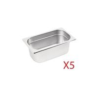 Bac Inox GN 1/4 - - x 5 - Inox12,5L