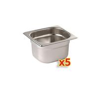 Bac Inox GN 1/6 - x 5 - - - Inox x150xmm
