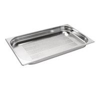 Bac Inox Perforé GN 1/1 - 40 mm - Vogue - Inox5,8530 Gris G