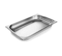 Bac perforé 2/1 inox Lacor Argenté 6,5 cm