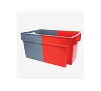 Bac Plein Empilable Bicolore - Gris / Rouge