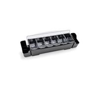 WAS Germany – Bac porte-condiments 6 compartiments 57 x 15 x 18 cm Polycarbonate