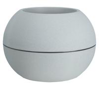 Bac Pot de fleurs Double Parois effet Granit - Boule D 50cm 18L - Ton pierre naturelle - Fabrication Française