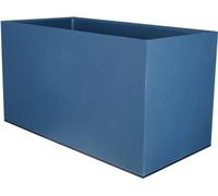 Bac Pot de fleurs Double Parois effet Granit - Rectangle 40x80cm 85L - Bleu - Fabrication Française