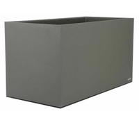 Bac Pot de fleurs Double Parois effet Granit - Rectangle 40x80cm 85L - Gris - Fabrication Française