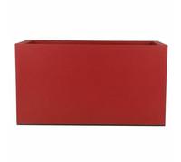Bac Pot de fleurs Double Parois effet Granit - Rectangle 40x80cm 85L - Rouge - Fabrication Française