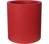 Bac Pot de fleurs Double Parois effet Granit - Rond D 50cm 57L - Rouge - Fabrication Française