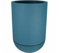 Bac Pot de fleurs Double Parois effet Granit - Tulipe D 50cm 54,5L - Bleu - Fabrication Française