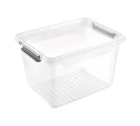 Bac Transparent avec couvercle et clips 16,6 litres