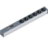 BACH 329.3009 - Bloc multiprise 19", 6 prises, TCP/IP