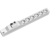 Bachmann Bloc multiprises 19 1UH 6x prises à contact de protection 1xFI