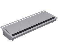 Bachmann CONI built-in frame long - Boîtier de montage aligné pour bloc multiprises - gris argenté, RAL 9006 (338.0205)