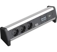 BACH 339.1006 - BUREAU 3x contact de sécurité, 2x CAT6, 1x USB 3,0