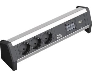 BACH 339.1006 - BUREAU 3x contact de sécurité, 2x CAT6, 1x USB 3,0