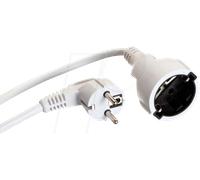 BACH 341.285 - Rallonge type E+F au type F, blanc, 1,50 mm², 3 M.