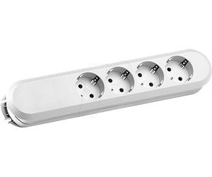BACH 381.223K - Barrette multiprise INTELLIGENTE, type F - CEE 7/3, 4 contacts