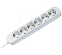 Bachmann SMART - Coupe-circuit - connecteurs de sortie : 6 (CEE 7/17) - 1.5 m cordon - Allemagne - blanc