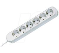 BACH 381.249K - Bâti de prises SMART, 6x, type F - CEE 7/3, blanc