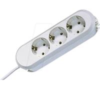 Bachmann SMART - Coupe-circuit - connecteurs de sortie : 3 (CEE 7/17) - 5 m cordon - Allemagne - blanc