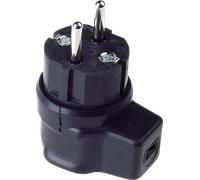 Bachmann 740.017 Fiche électrique mâle avec terre Tout caoutchouc 250 V noir IP44