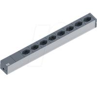 BACH 800.1259 - Bloc multiprise 8prises, type J - SEV 1011 type 13, noir