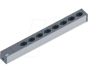 BACH 800.1259 - Bloc multiprise 8prises, type J - SEV 1011 type 13, noir
