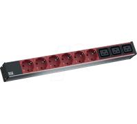 BACH 800.2333 - PDU, 1HE, 6x contacts de protection, 3x C19