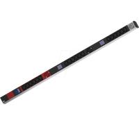 BACH 800.2399 - PDU, 19", 1HE, 18x C13, 3x prises de mise à la terre, mesure de