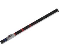 BACH 800.2405 - PDU, 19", 1HE, 16x C13, 4x C19, mesure de la puissance
