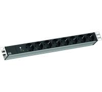 BACH 800.3932 - Bloc multiprise 19", 1 U, 8 prises