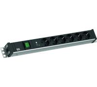 BACH 800.3937 - Bloc multiprise 19", 1,5 U, 6 prises
