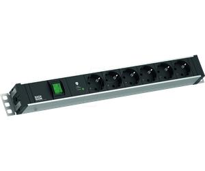 BACH 800.3937 - Bloc multiprise 19", 1,5 U, 6 prises