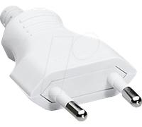 Bachmann 900.011 Fiche Euro plastique 250 V blanc IP20