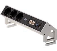 BACH 902.502 - 3x contact de protection, 2x CAT6, 1x HDMI, 1x USB 3,0, GST18 0,
